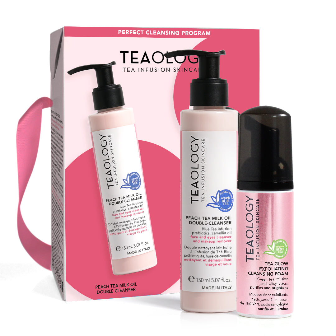 Programma Detersione Perfetta - Peach Tea milk oil + Tea glow Foam