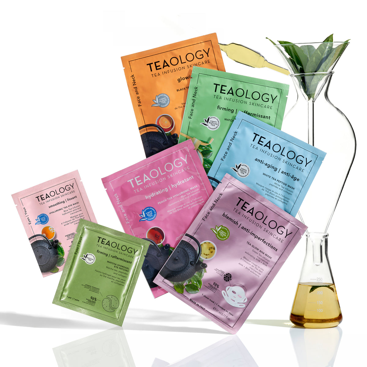 foto set di tutte e sette le maschere teaology