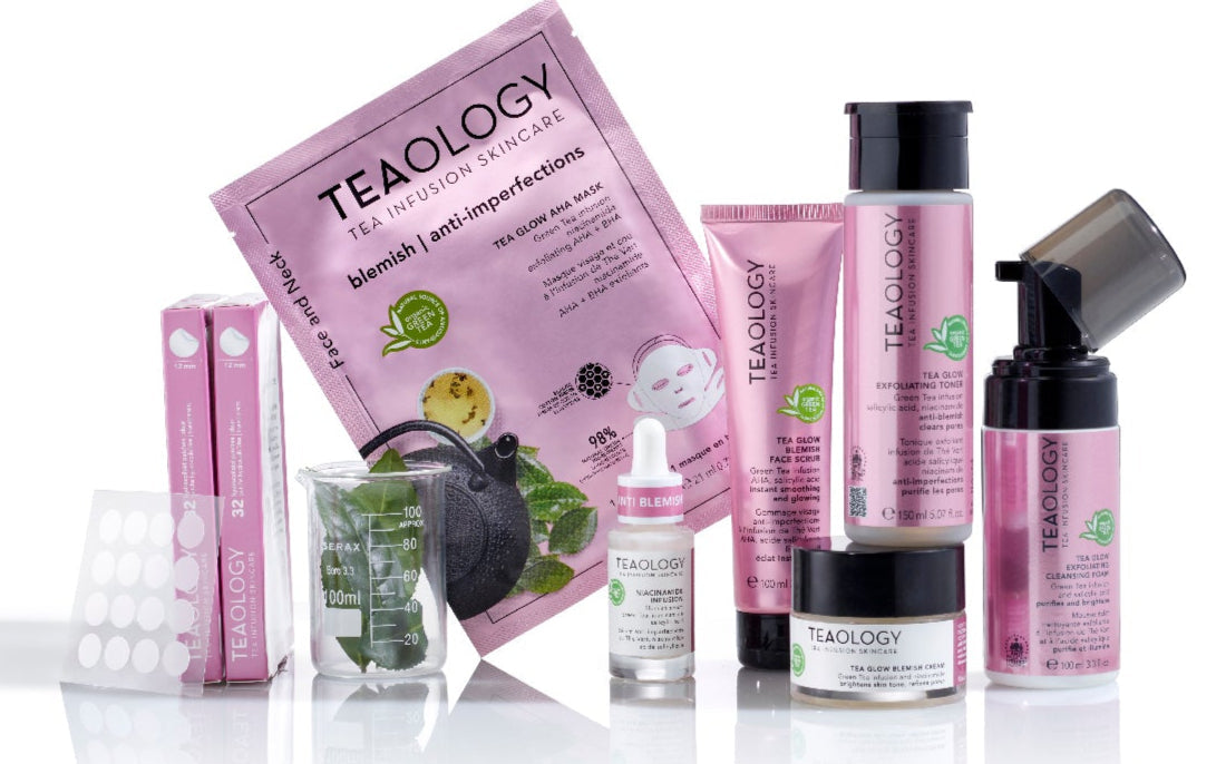TEA GLOW AHA Maschera anti-imperfezioni per viso e collo