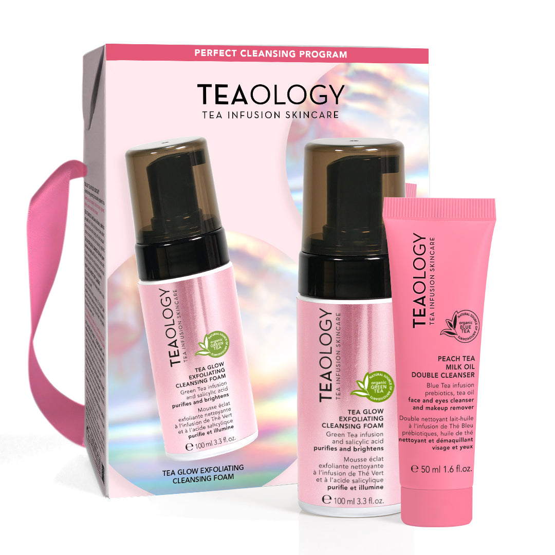 Programma Detersione Perfetta - Tea glow Foam + Peach Tea milk oil