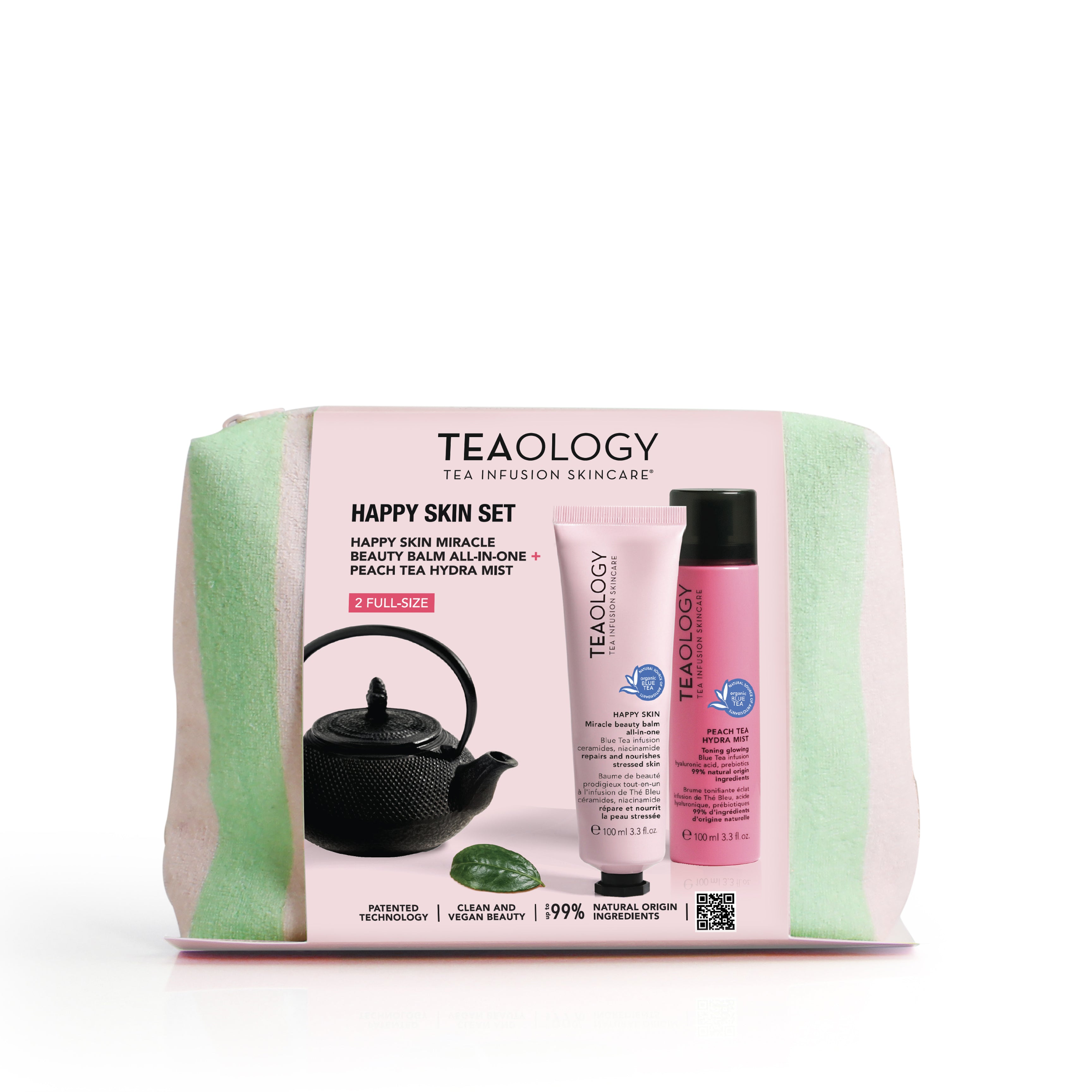 Pochette cofanetto Happy skin set contenente Happy Skin crema rigenerante con ceramidi viso e occhi 100 ml
Peach Tea spray viso idratante, tonificante, illuminante 100ml