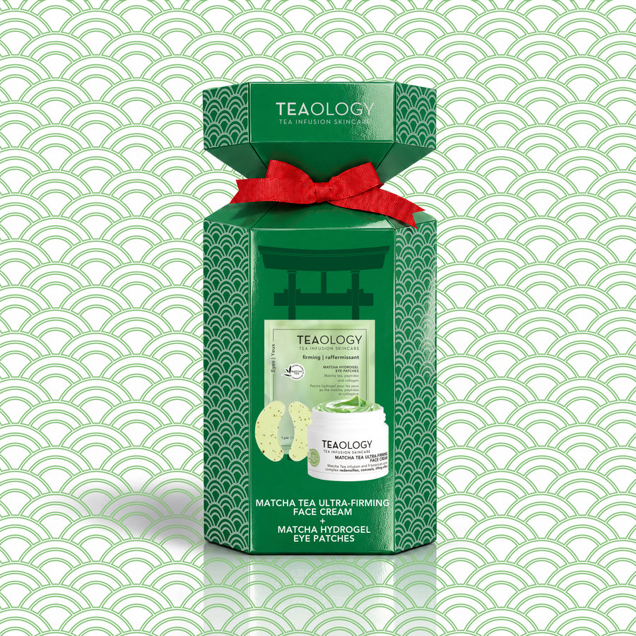 Confezione regalo Teaology Matcha Skincare Ritual con illustrazione ispirata al Giappone