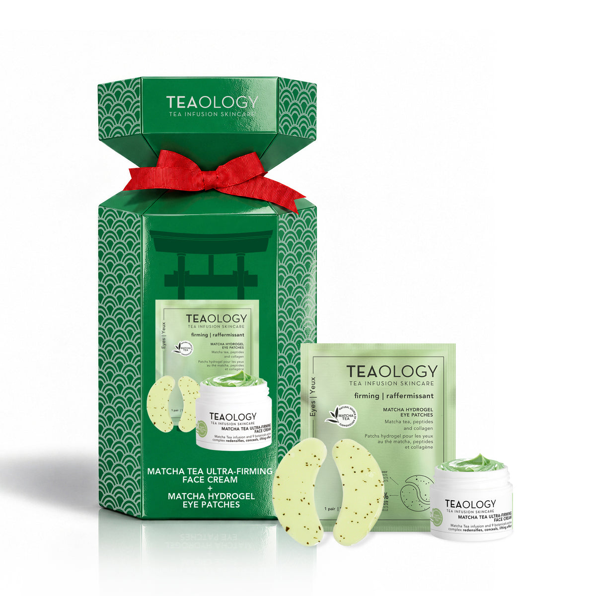 Prodotti inclusi nel Matcha Skincare Ritual: Matcha Ultra Firming Face Cream 15 ml e Matcha Hydrogel Eye Patch