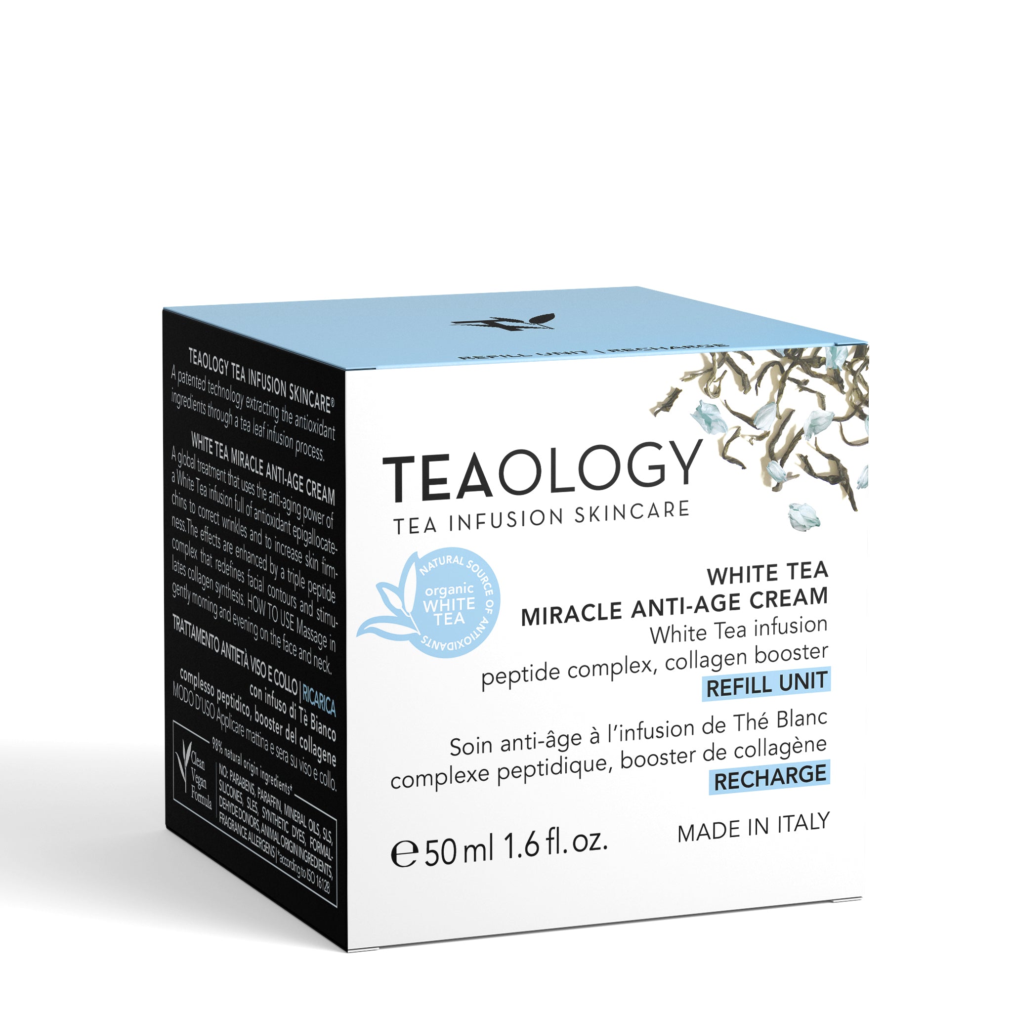 White Tea Miracle Crema Antietà Antirughe Viso e Collo | Ricarica