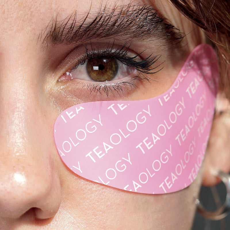 Patch occhi in silicone riutilizzabili indossati