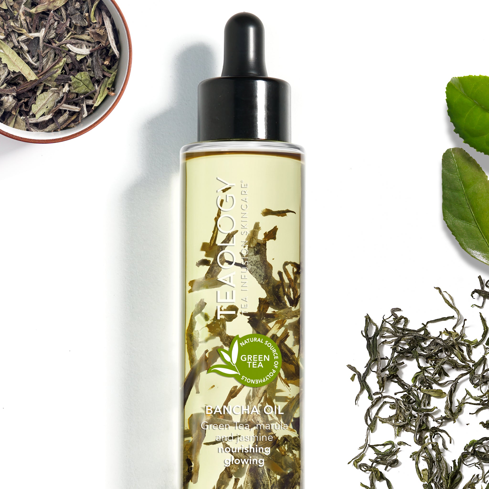 Olio corpo multifunzione al the verde, nutriente e illuminante