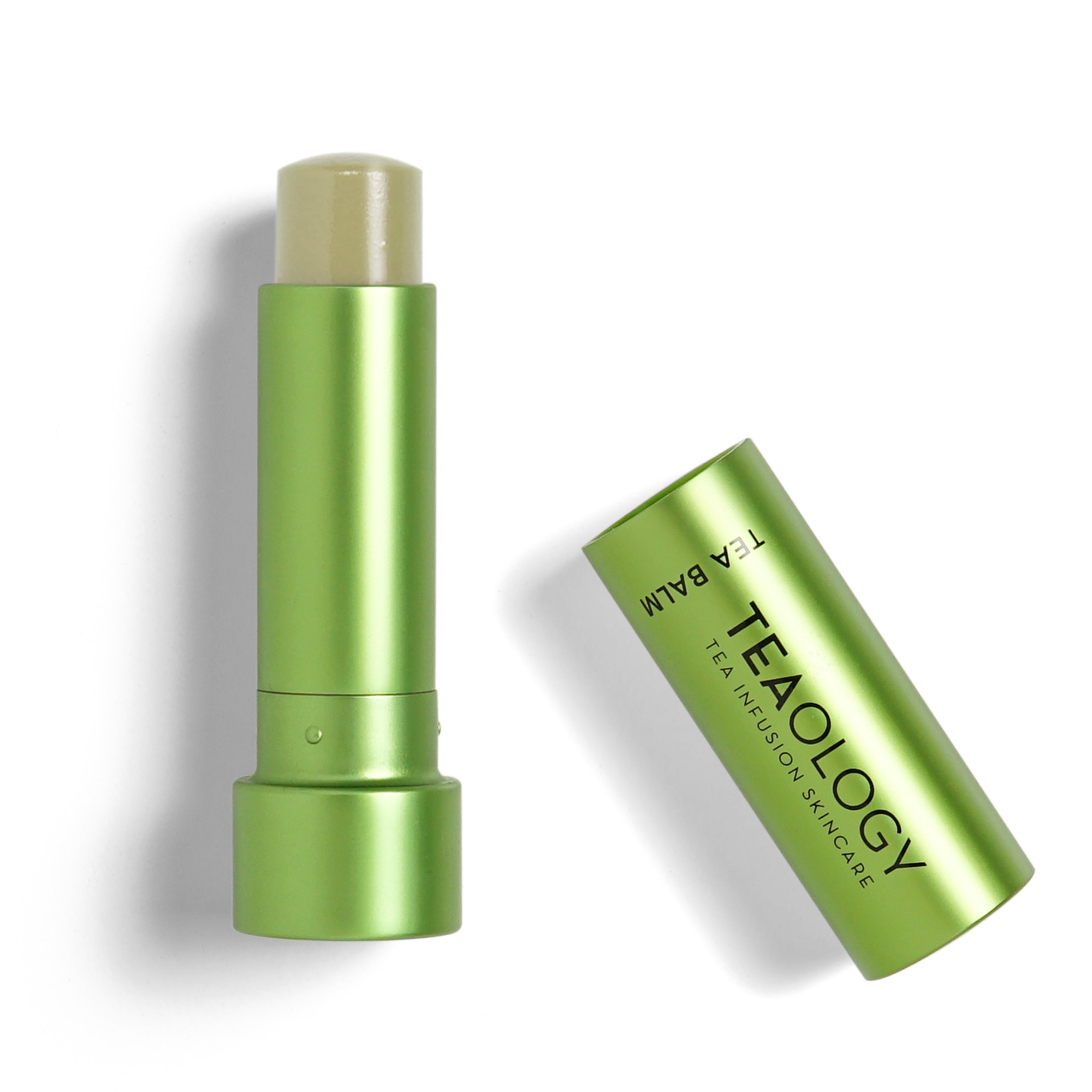 Balsamo Labbra con estratto di tรจ antiossidante, burri e oli vegetali, acido ialuronico ad azione volumizzante e rimpolpante - Colore Transparent Matcha