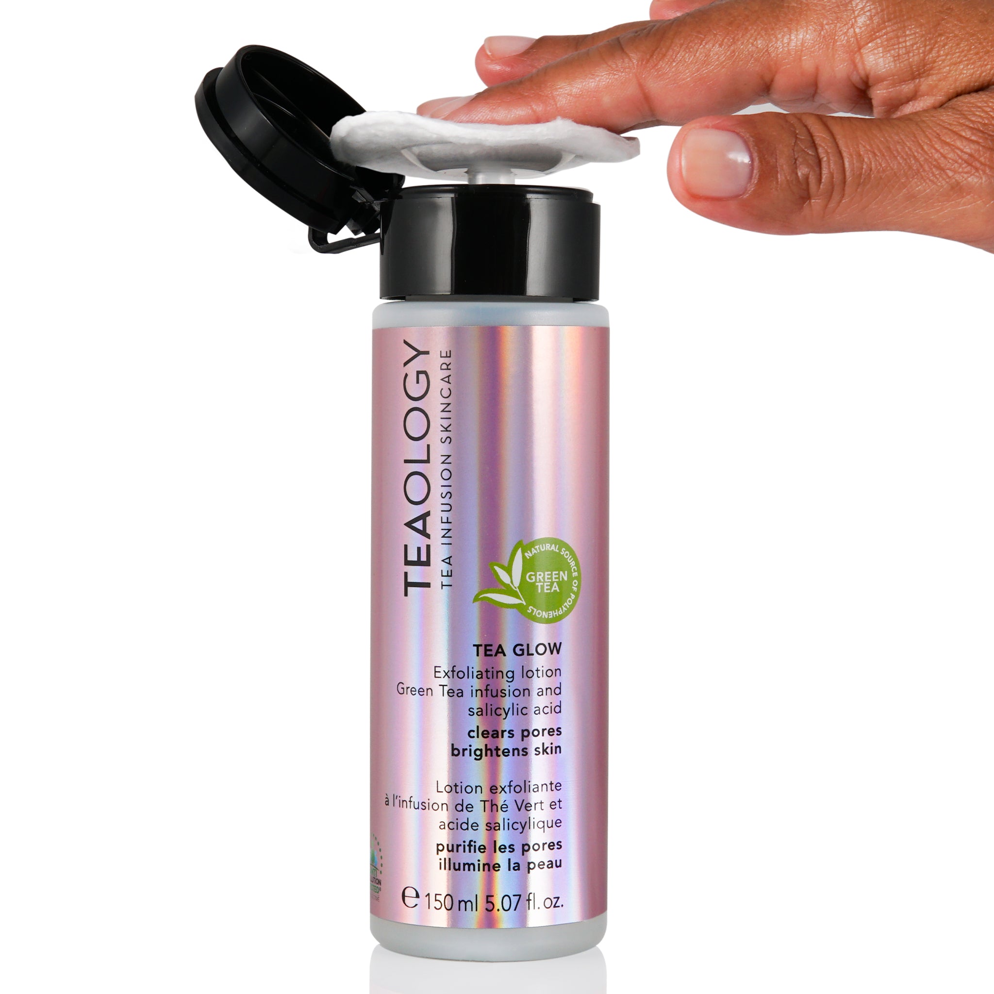 Tea Glow Tonico Viso esfoliante illuminante, anti-imperfezioni