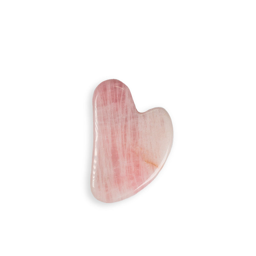 Gua Sha in quarzo rosa naturale