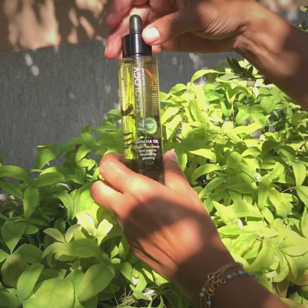 Olio corpo multifunzione al the verde, nutriente e illuminante