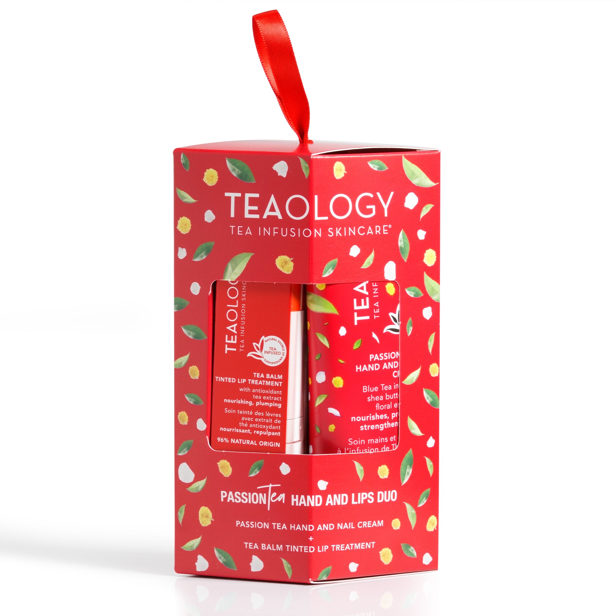 Duo ideale per un regalo contenente Passion Tea Crema Mani e Unghie + Tea Balm Trattamento Labbra Colorato | Tonalità: Cherry Tea
