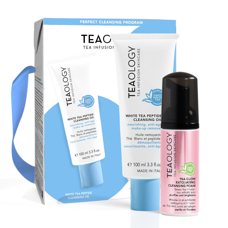 Perfect Cleansing Program -  Peptide Cleansing oil + Tea Glow Foam