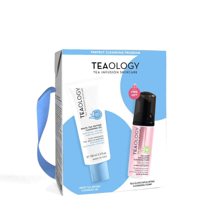 Perfect Cleansing Program -  Peptide Cleansing oil + Tea Glow Foam