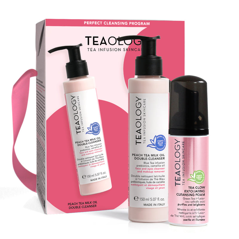 Programma Detersione Perfetta - Peach Tea milk oil + Tea glow Foam