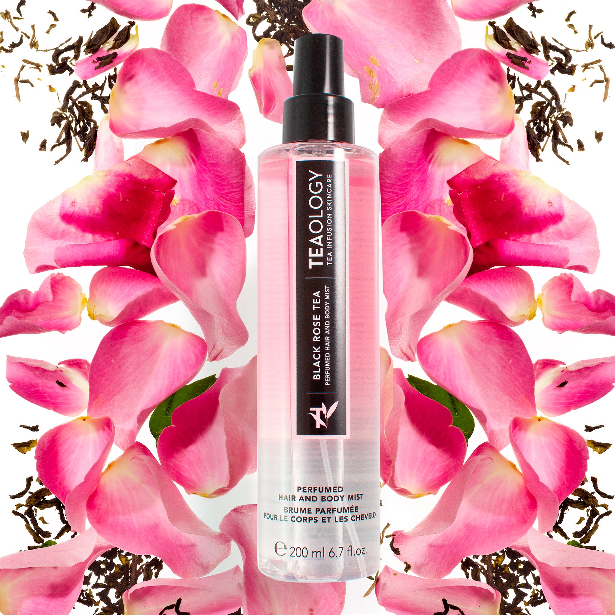 Black Rose Tea Acqua Profumata per Corpo e Capelli