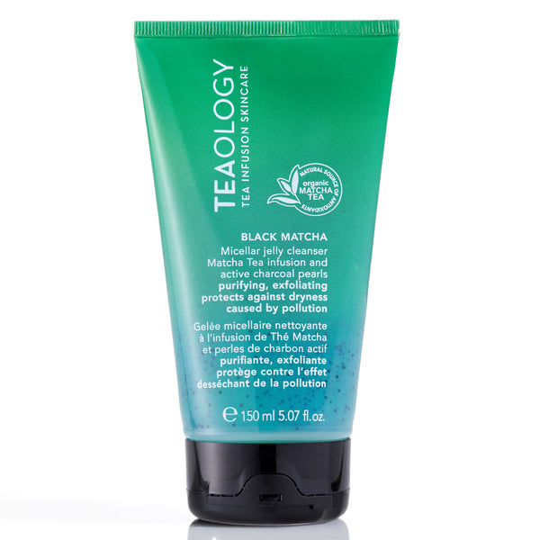 Black Matcha, gel detergente micellare viso in tubo verde da 150 ml
