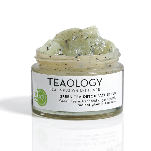Green Tea Face Scrub, scrub viso detossinante in vaso da 50 ml