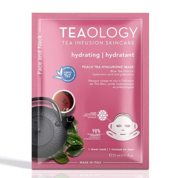 Peach Tea Maschera Acido Ialuronico Idratante Viso e Collo