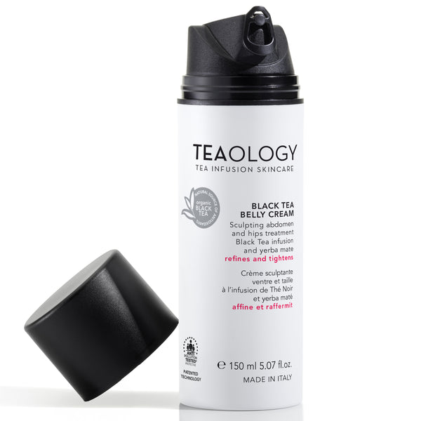 Crema rimodellante pancia e fianchi con infuso di Tè Nero e yerba mate.