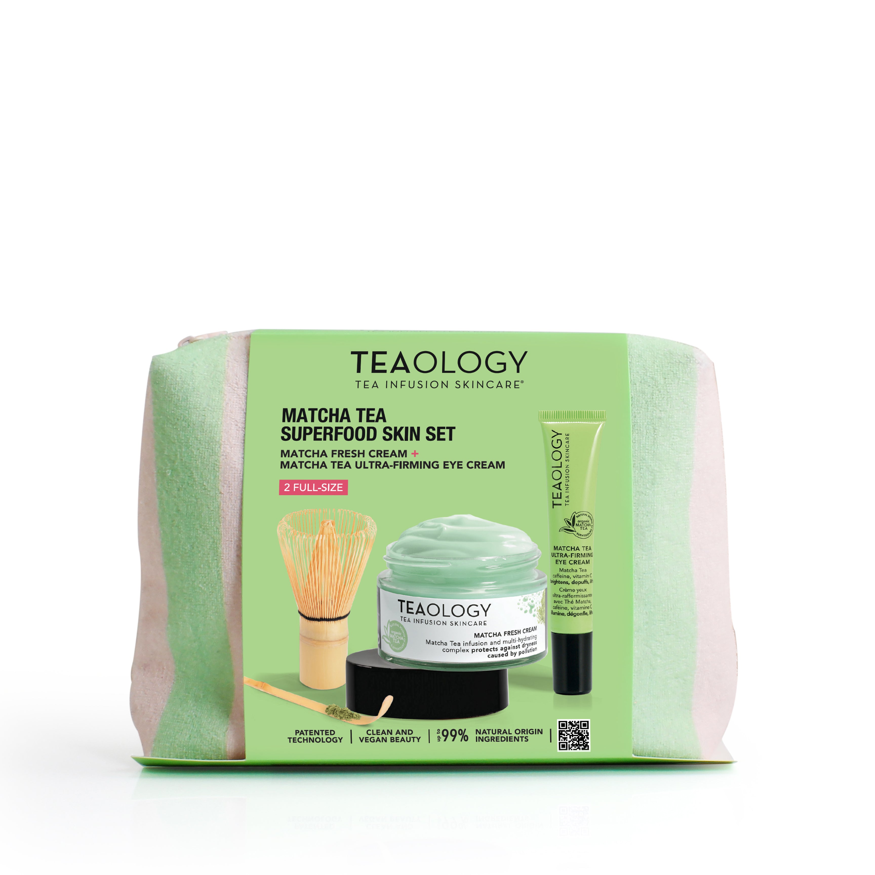 Matcha Tea Superfood Skin Set contenente Matcha Fresh Crema Viso Freschezza Assoluta idratante anti-inquinamento 50 ml e 
Matcha Tea Crema Contorno Occhi Ultra-Rassodante 15ml