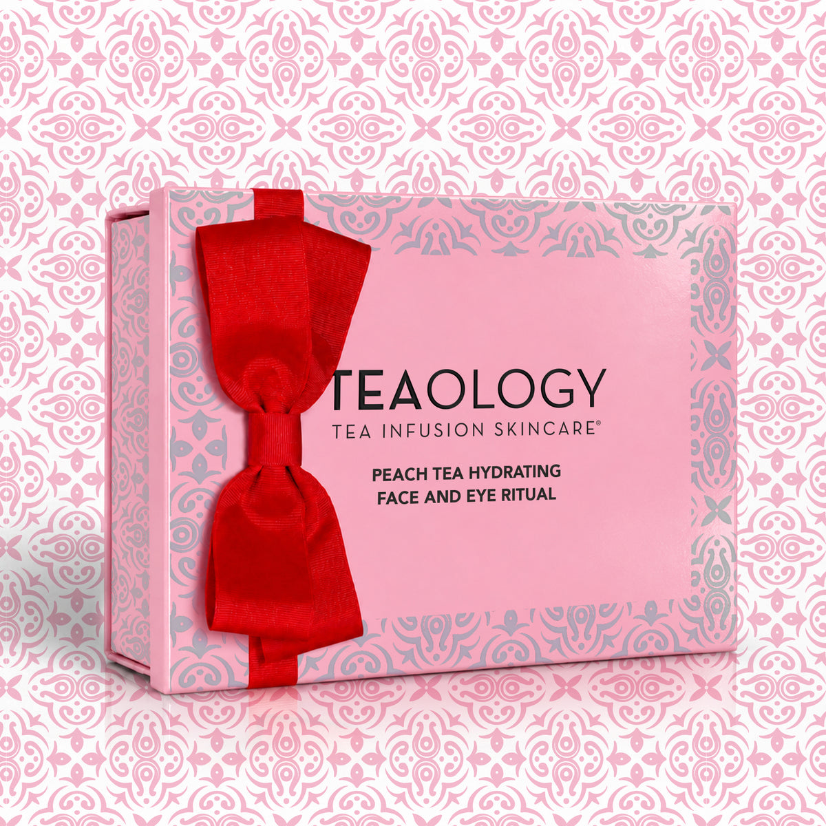 Confezione regalo Teaology Peach Tea Hydrating Ritual con illustrazione ispirata al Fujian