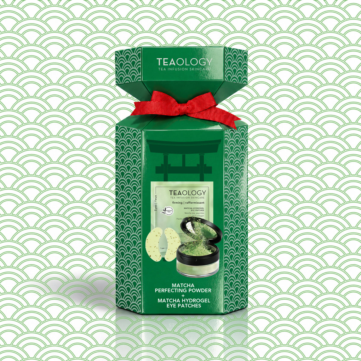 Confezione regalo Teaology Matcha Perfecting Set con illustrazione ispirata al Giappone