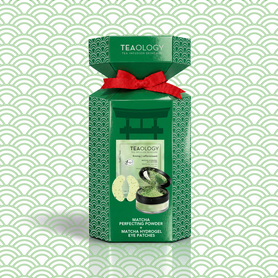 Confezione regalo Teaology Matcha Perfecting Set con illustrazione ispirata al Giappone