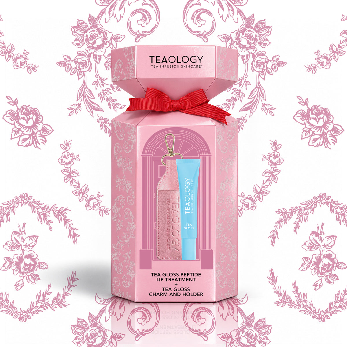 Confezione regalo Teaology Peptide Volume Lip Set Sugar con illustrazione ispirata all'Asia orientale