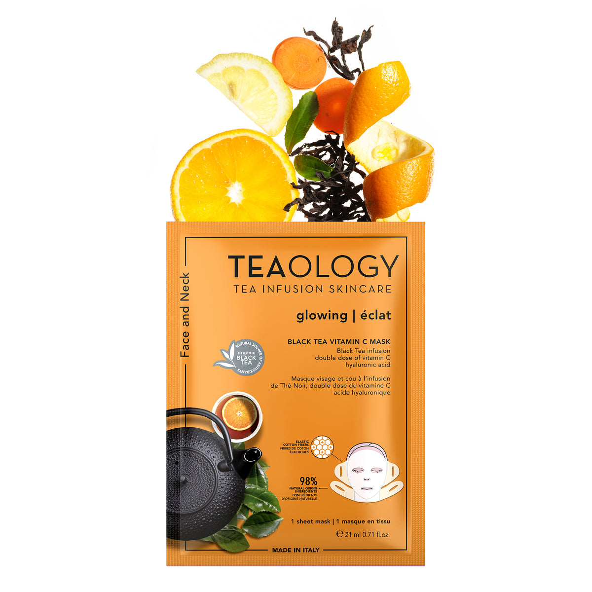 Black Tea Vitamin C Mask | Brightening Face and Neck Mask with Vitamin C
