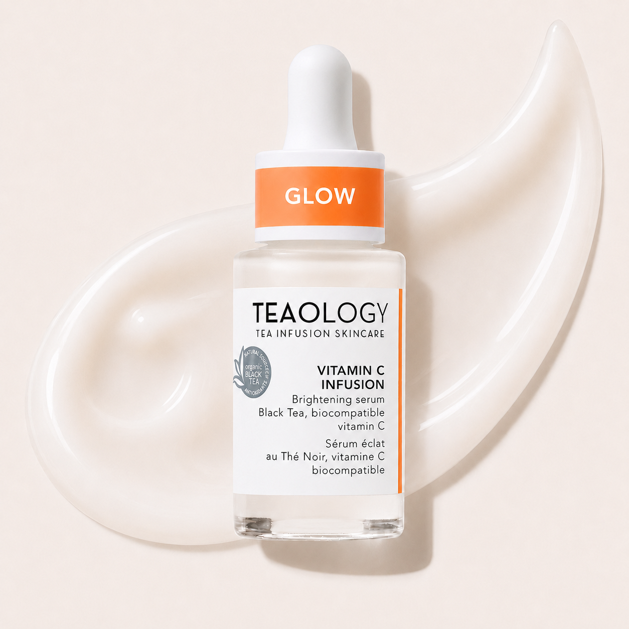 Siero alla vitamina C con la texture in evidenza